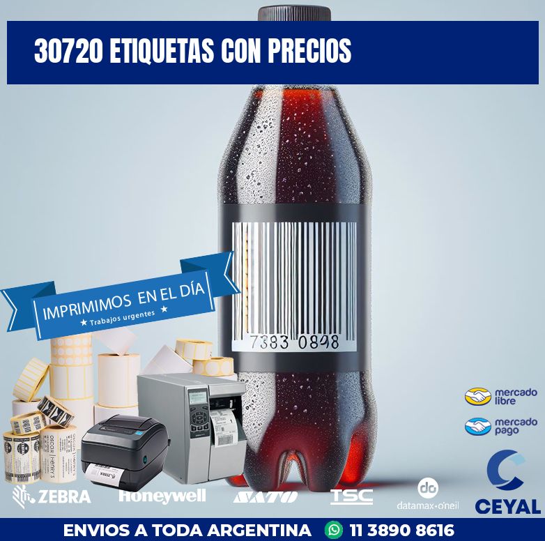30720 ETIQUETAS CON PRECIOS