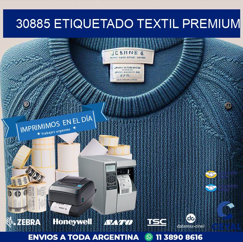 30885 ETIQUETADO TEXTIL PREMIUM