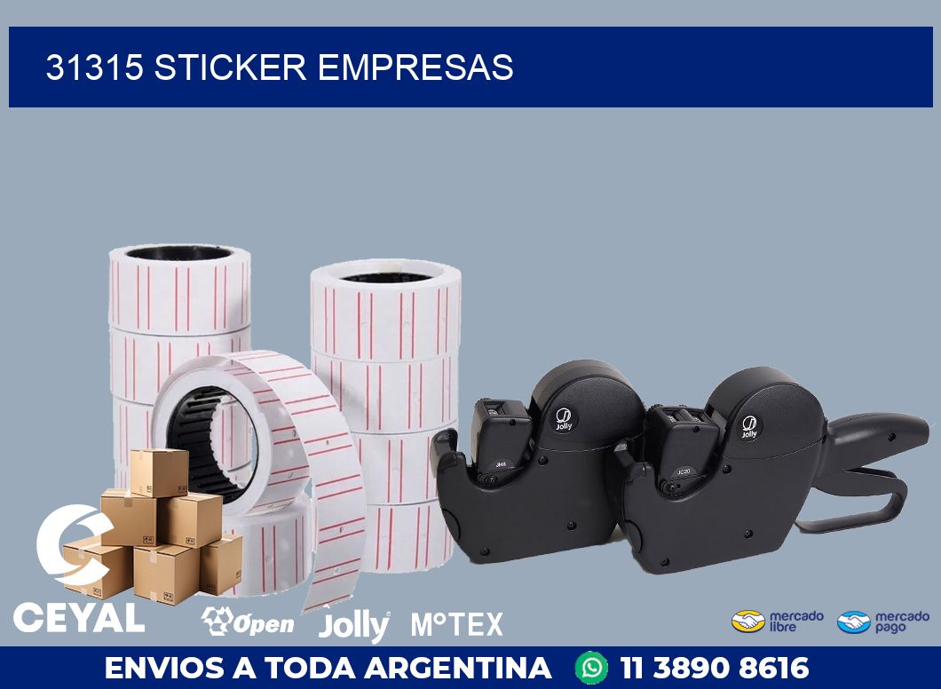 31315 STICKER EMPRESAS