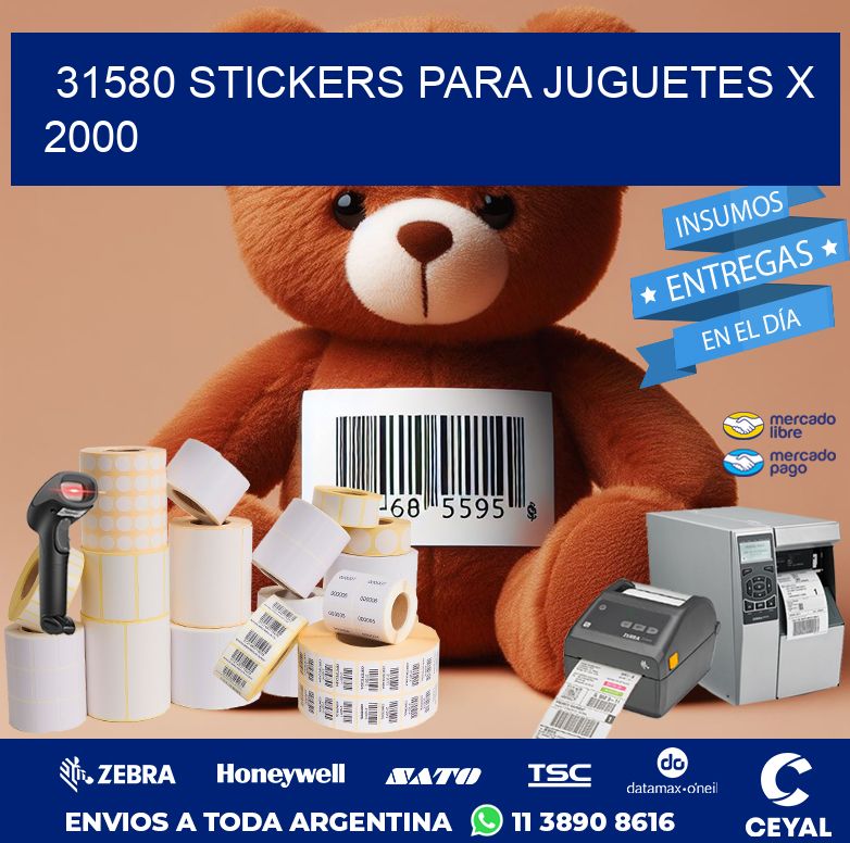 31580 STICKERS PARA JUGUETES X 2000