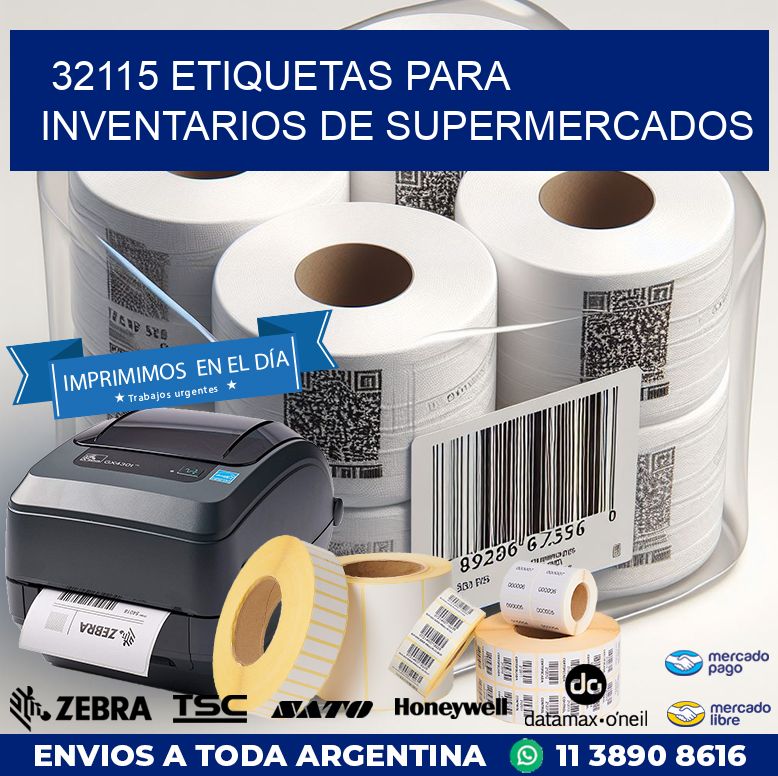 32115 ETIQUETAS PARA INVENTARIOS DE SUPERMERCADOS