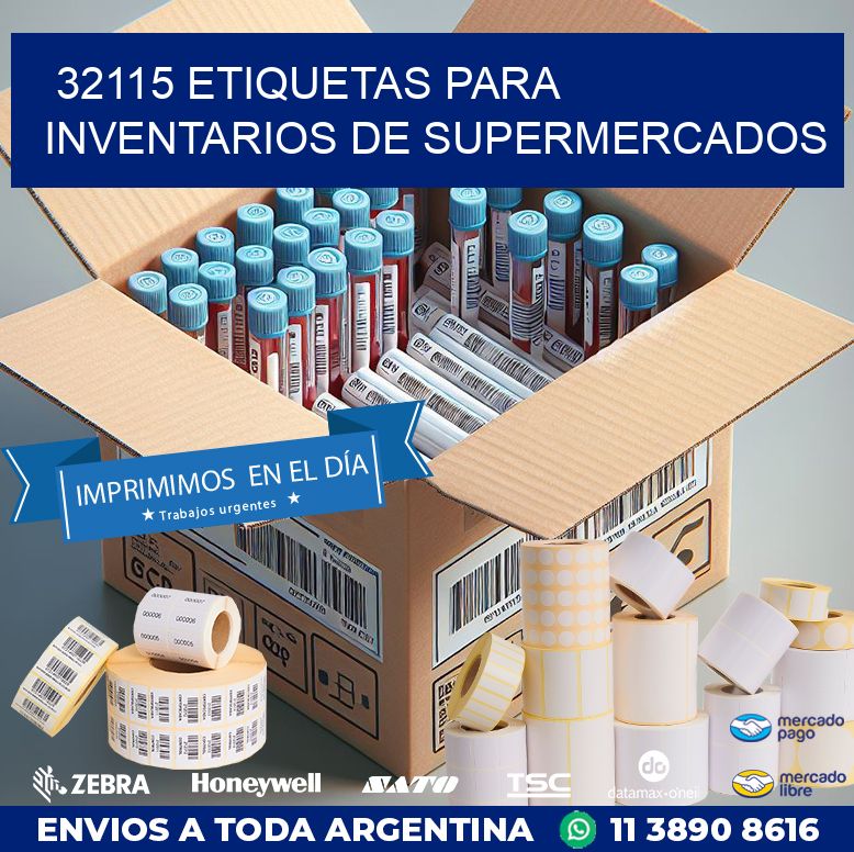 32115 ETIQUETAS PARA INVENTARIOS DE SUPERMERCADOS
