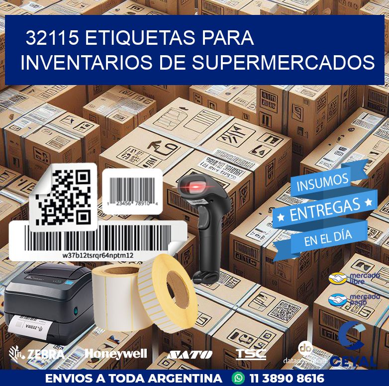 32115 ETIQUETAS PARA INVENTARIOS DE SUPERMERCADOS