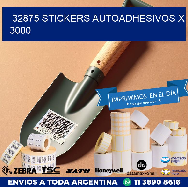 32875 STICKERS AUTOADHESIVOS X 3000