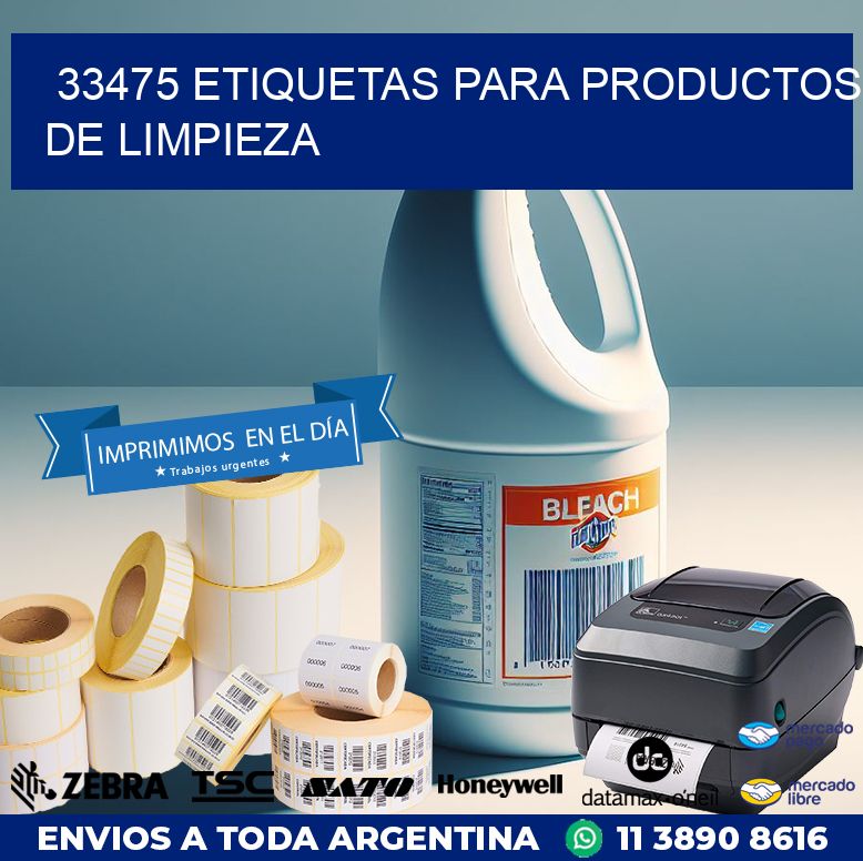 33475 ETIQUETAS PARA PRODUCTOS DE LIMPIEZA