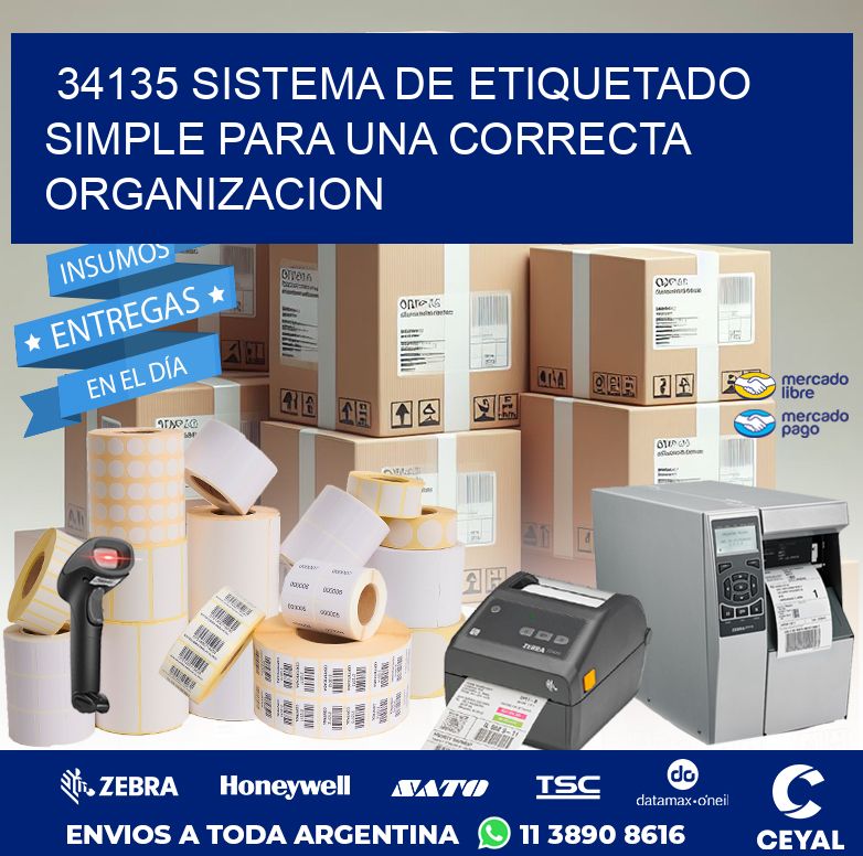34135 SISTEMA DE ETIQUETADO SIMPLE PARA UNA CORRECTA ORGANIZACION