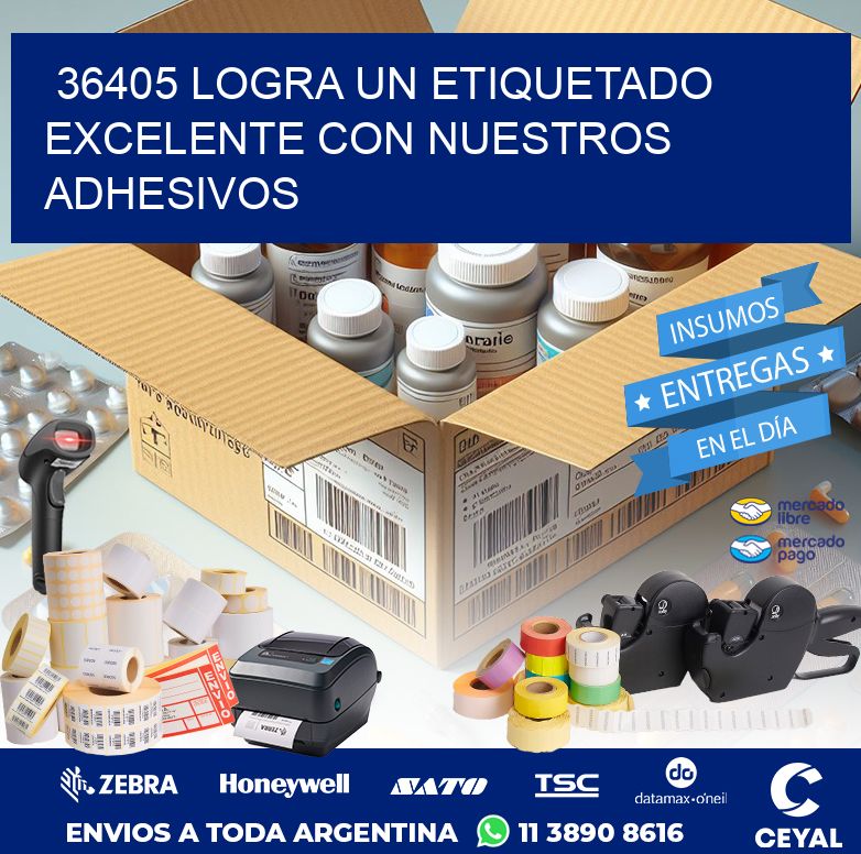 36405 LOGRA UN ETIQUETADO EXCELENTE CON NUESTROS ADHESIVOS