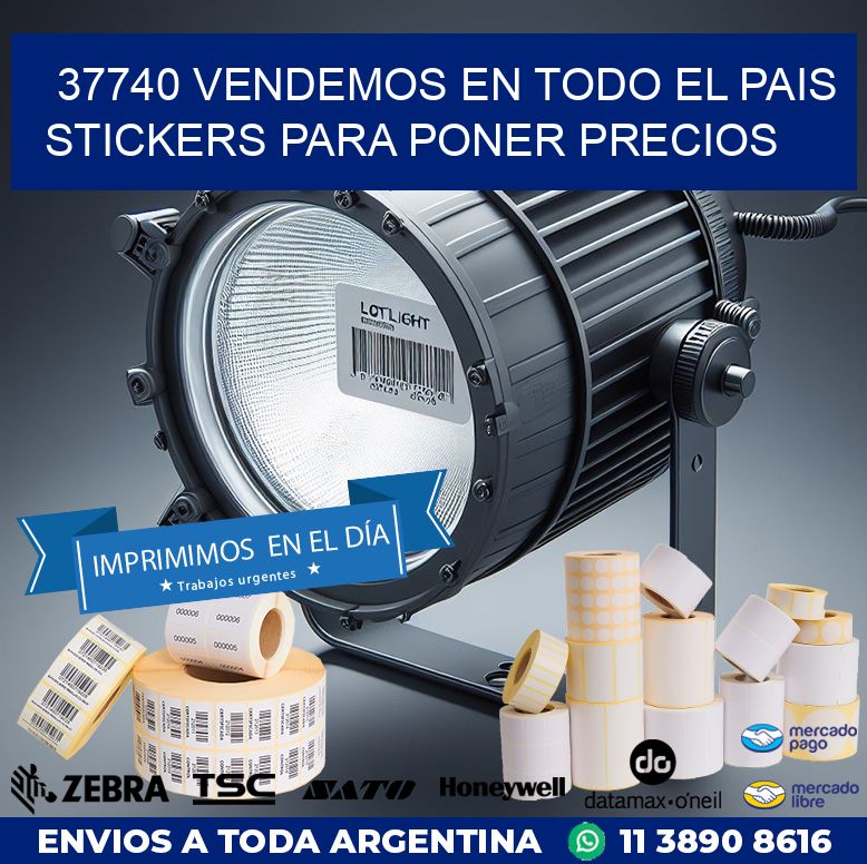 37740 VENDEMOS EN TODO EL PAIS STICKERS PARA PONER PRECIOS