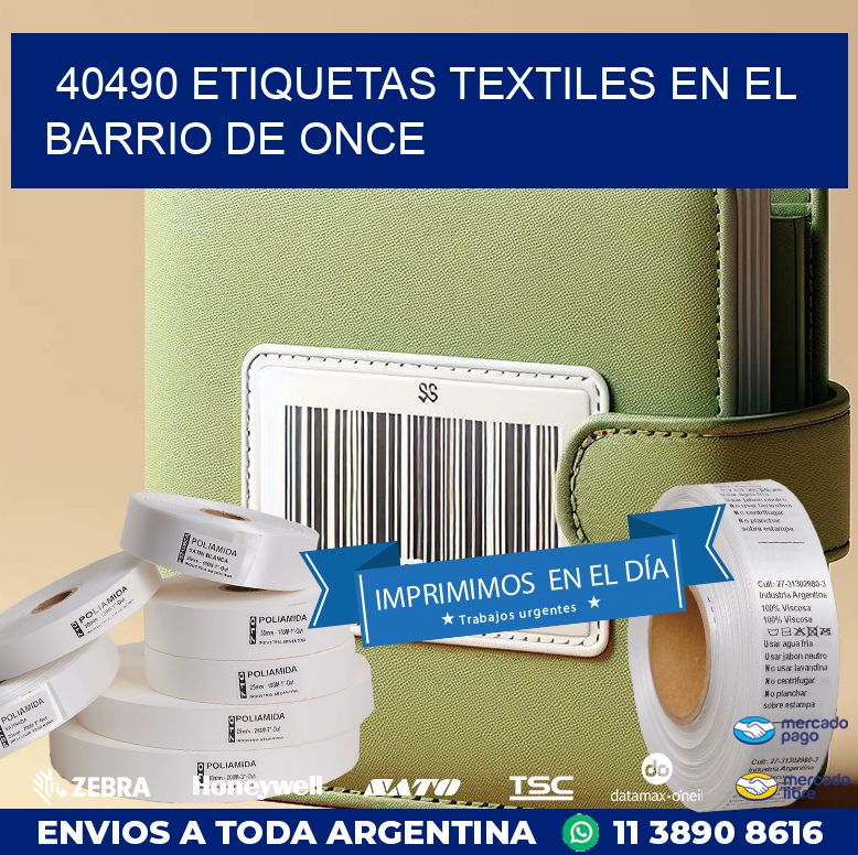 40490 ETIQUETAS TEXTILES EN EL BARRIO DE ONCE