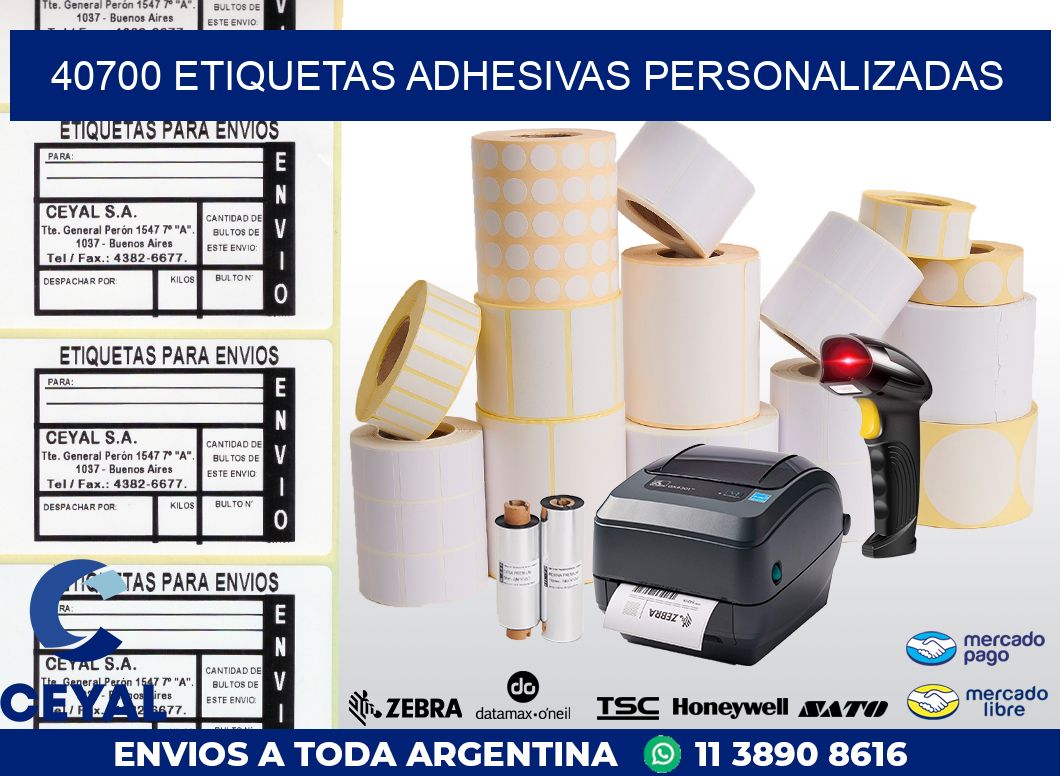 40700 ETIQUETAS ADHESIVAS PERSONALIZADAS