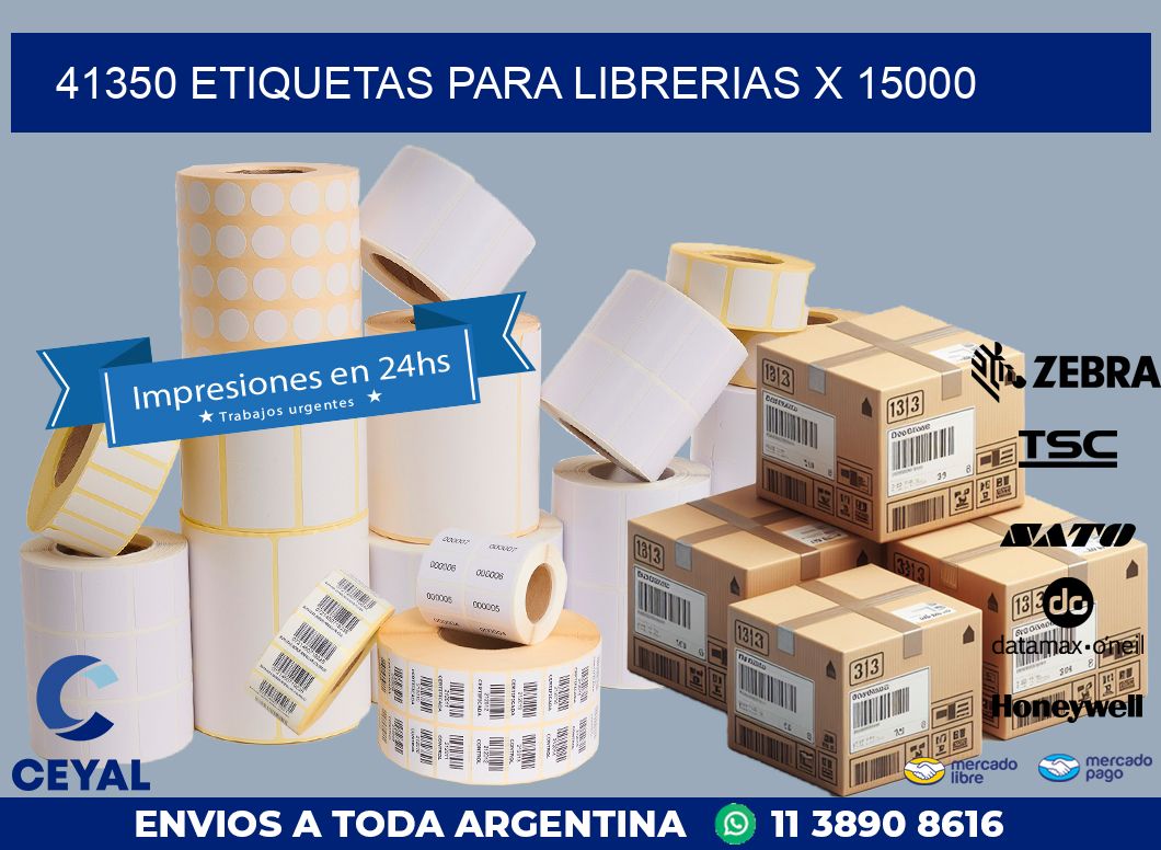 41350 ETIQUETAS PARA LIBRERIAS X 15000