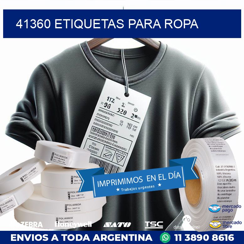 41360 ETIQUETAS PARA ROPA