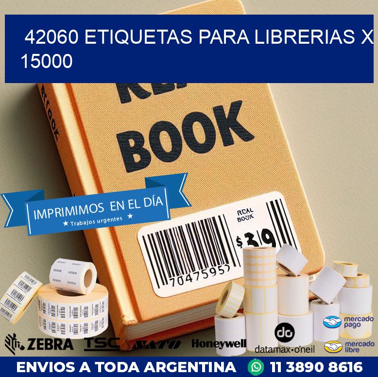 42060 ETIQUETAS PARA LIBRERIAS X 15000