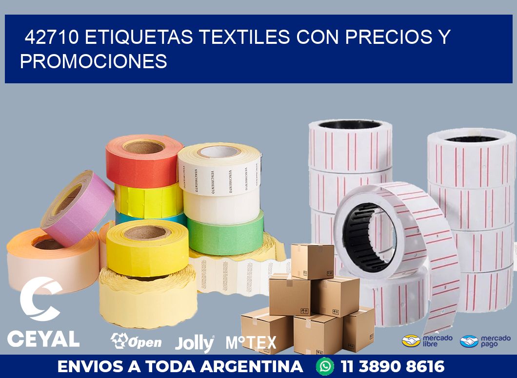 42710 ETIQUETAS TEXTILES CON PRECIOS Y PROMOCIONES