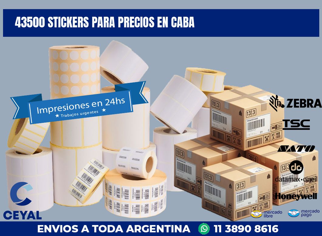 43500 STICKERS PARA PRECIOS EN CABA