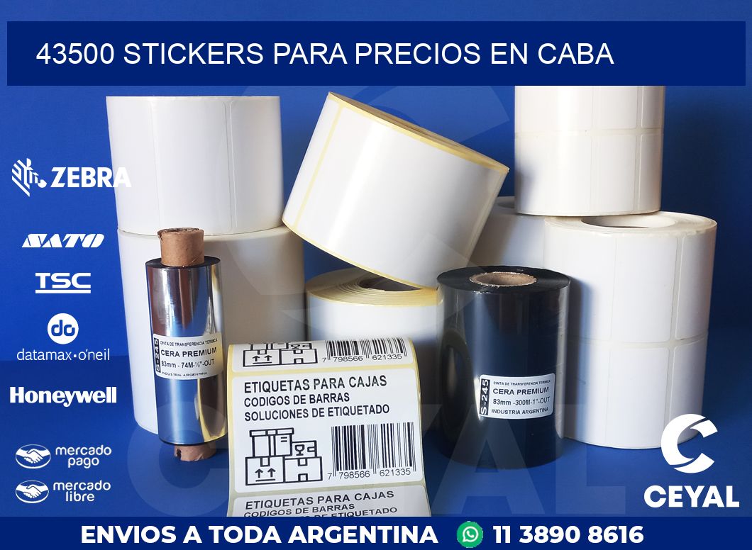 43500 STICKERS PARA PRECIOS EN CABA