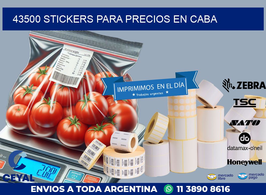 43500 STICKERS PARA PRECIOS EN CABA