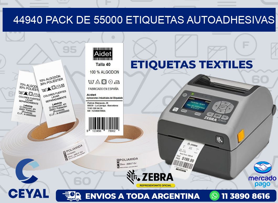 44940 PACK DE 55000 ETIQUETAS AUTOADHESIVAS