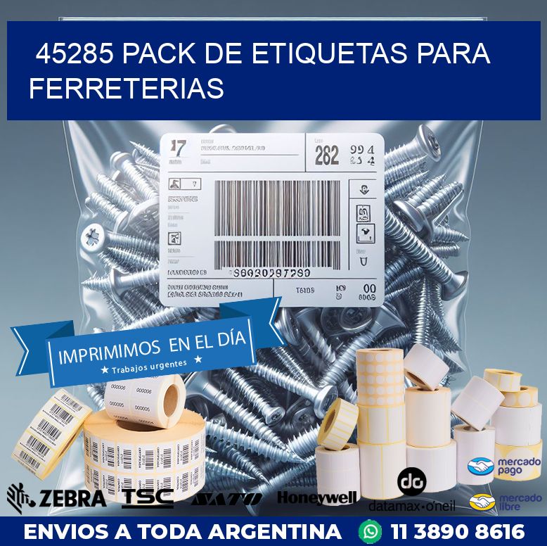 45285 PACK DE ETIQUETAS PARA FERRETERIAS