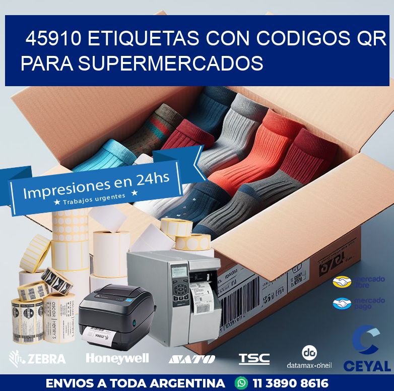 45910 ETIQUETAS CON CODIGOS QR PARA SUPERMERCADOS