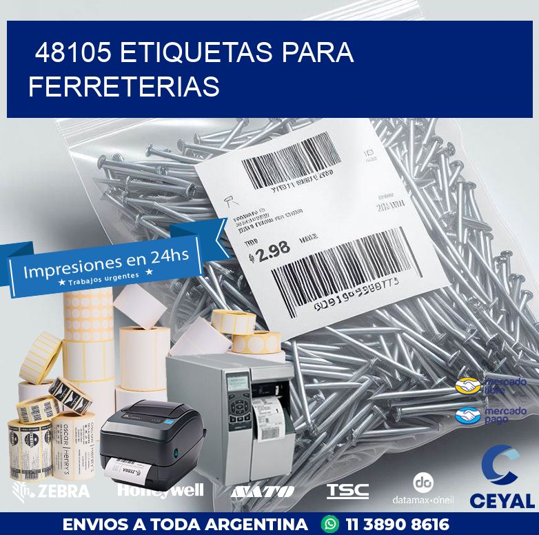 48105 ETIQUETAS PARA FERRETERIAS