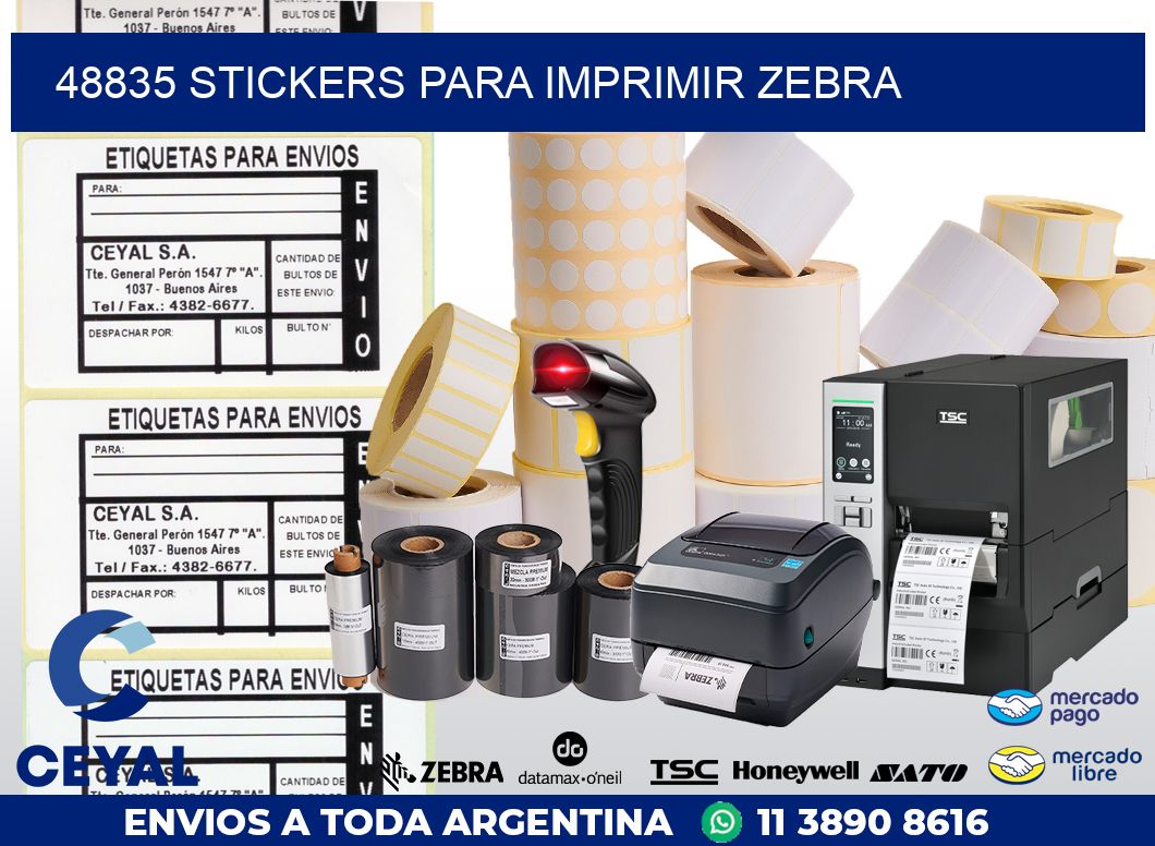 48835 STICKERS PARA IMPRIMIR ZEBRA