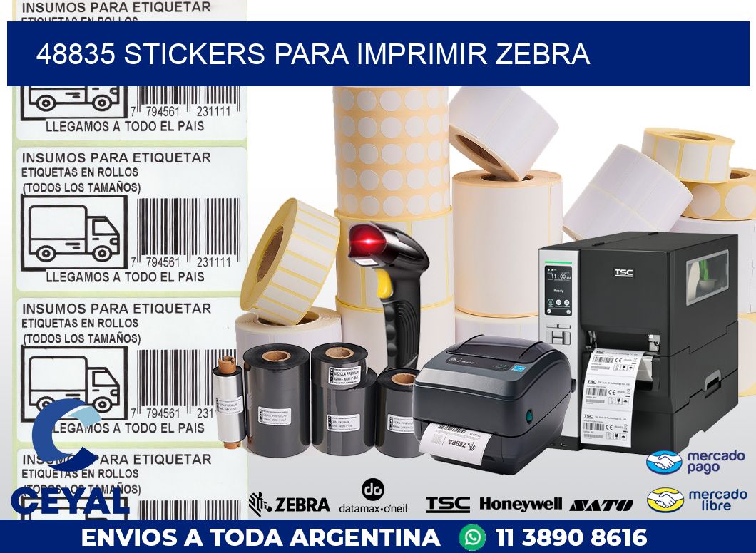 48835 STICKERS PARA IMPRIMIR ZEBRA