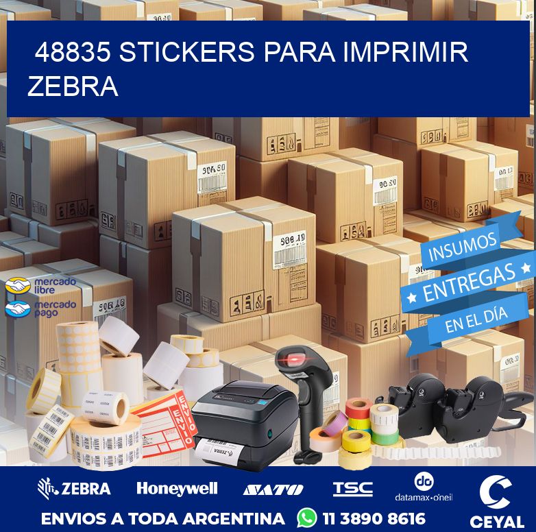 48835 STICKERS PARA IMPRIMIR ZEBRA
