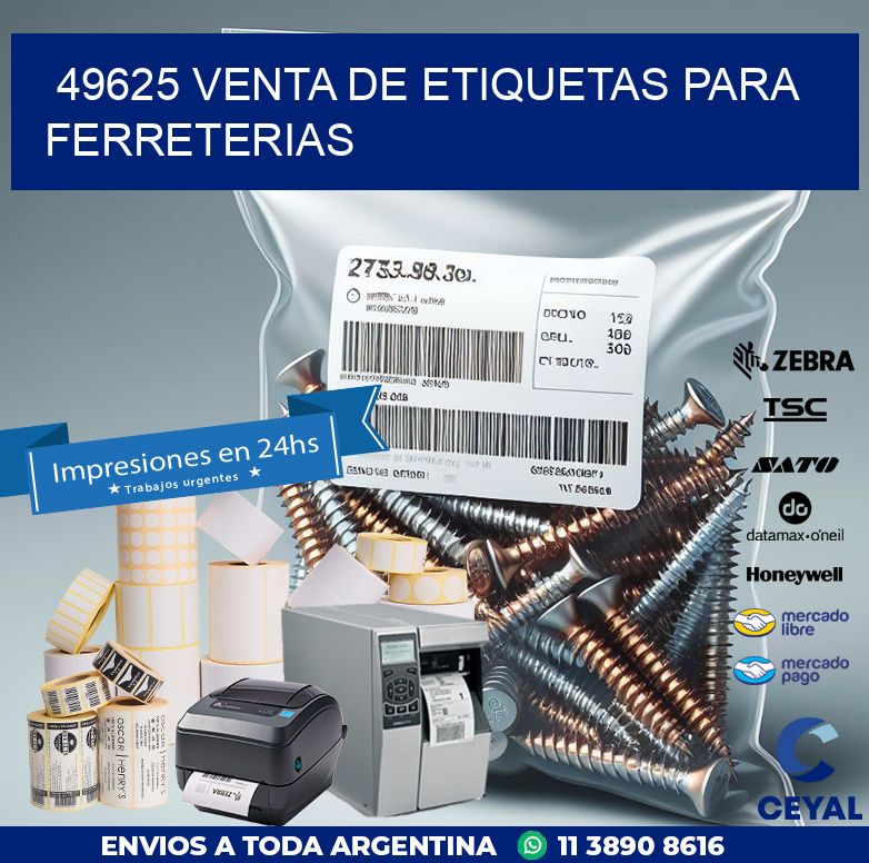 49625 VENTA DE ETIQUETAS PARA FERRETERIAS