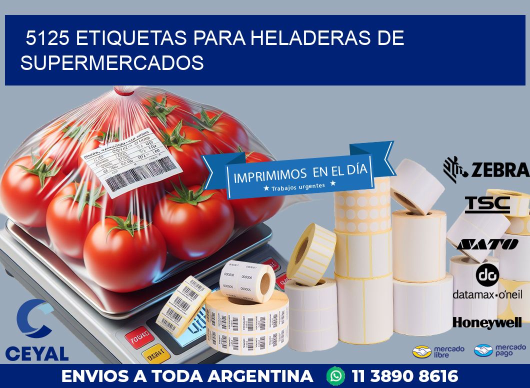 5125 ETIQUETAS PARA HELADERAS DE SUPERMERCADOS
