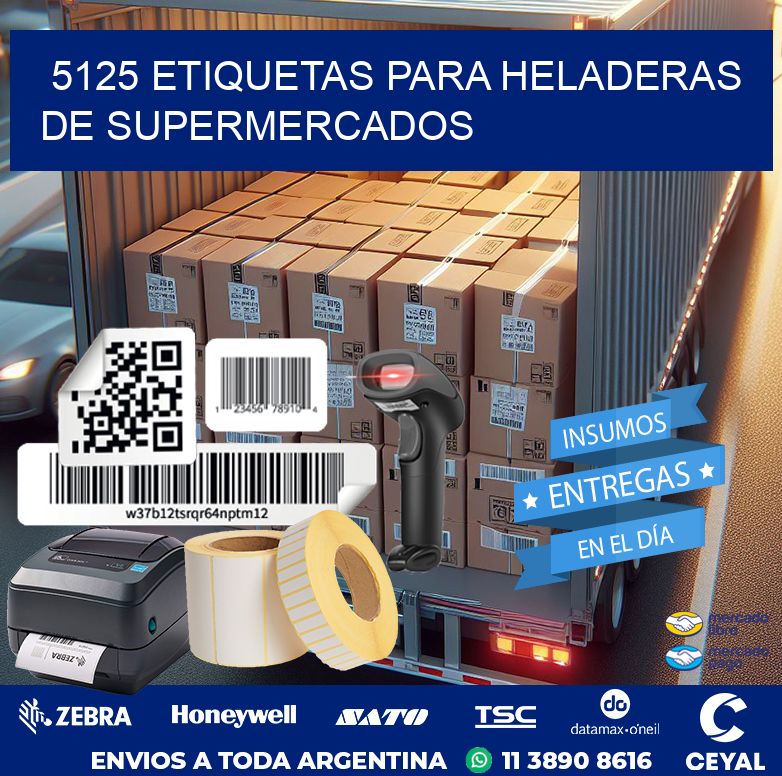 5125 ETIQUETAS PARA HELADERAS DE SUPERMERCADOS