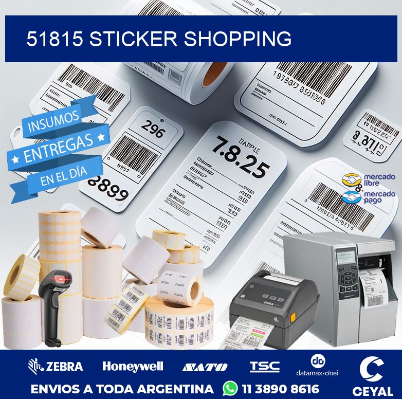 51815 STICKER SHOPPING