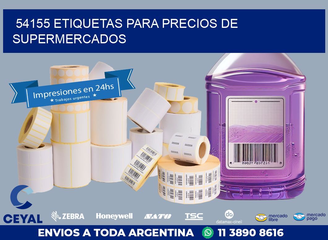 54155 ETIQUETAS PARA PRECIOS DE SUPERMERCADOS