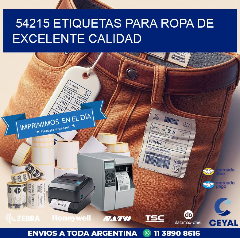 54215 ETIQUETAS PARA ROPA DE EXCELENTE CALIDAD