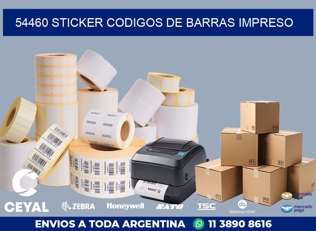 54460 STICKER CODIGOS DE BARRAS IMPRESO