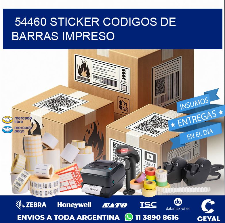 54460 STICKER CODIGOS DE BARRAS IMPRESO