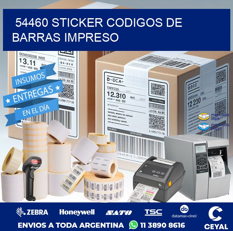 54460 STICKER CODIGOS DE BARRAS IMPRESO
