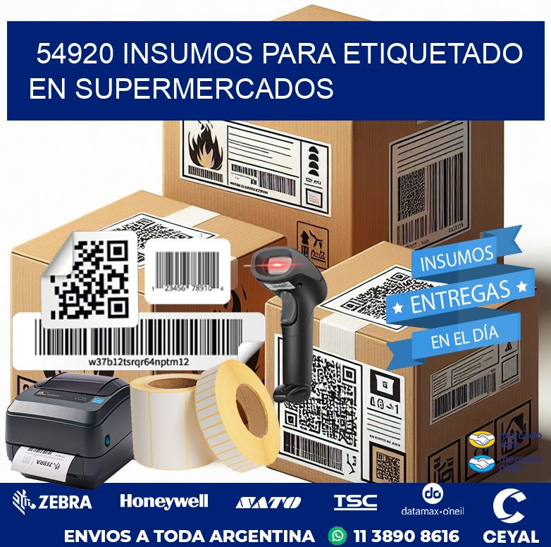 54920 INSUMOS PARA ETIQUETADO EN SUPERMERCADOS