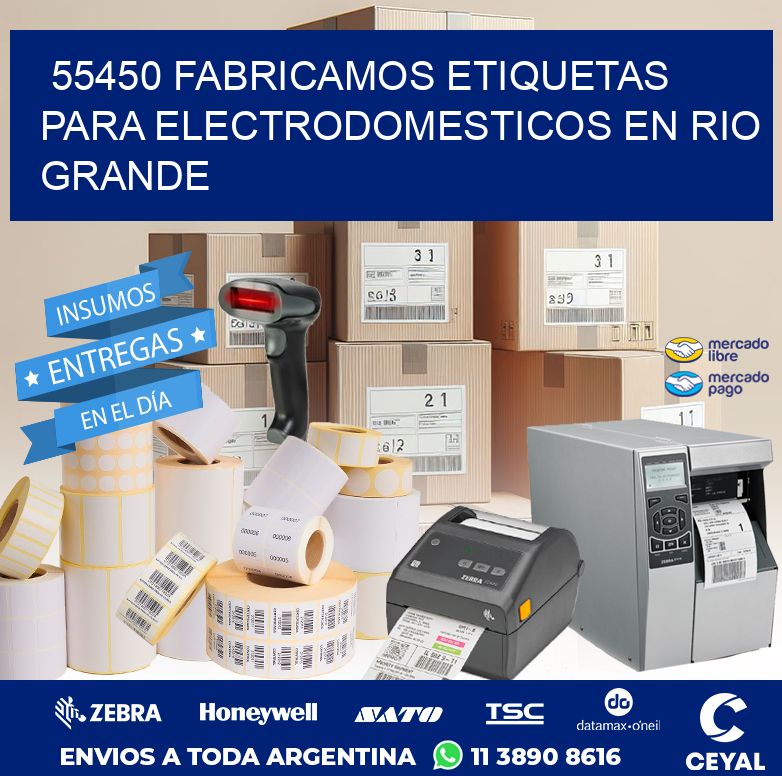 55450 FABRICAMOS ETIQUETAS PARA ELECTRODOMESTICOS EN RIO GRANDE