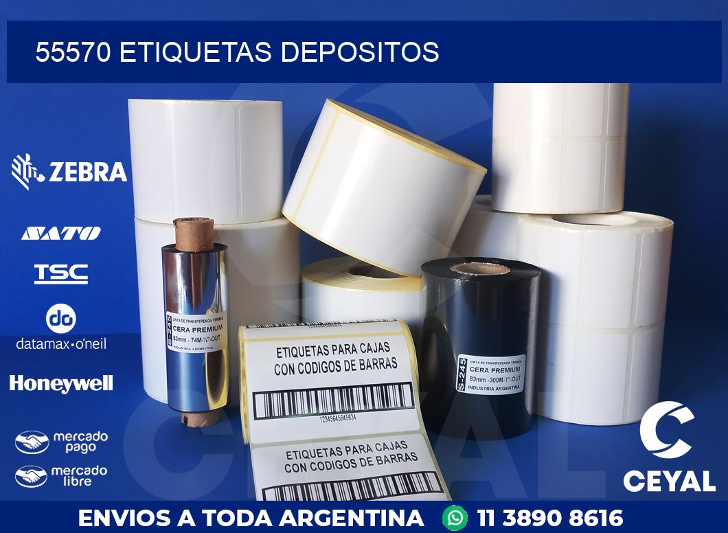 55570 ETIQUETAS DEPOSITOS