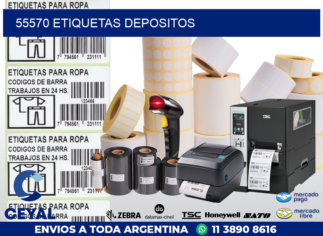 55570 ETIQUETAS DEPOSITOS