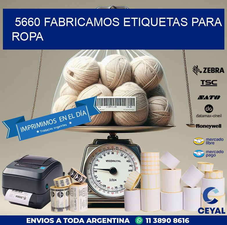 5660 FABRICAMOS ETIQUETAS PARA ROPA