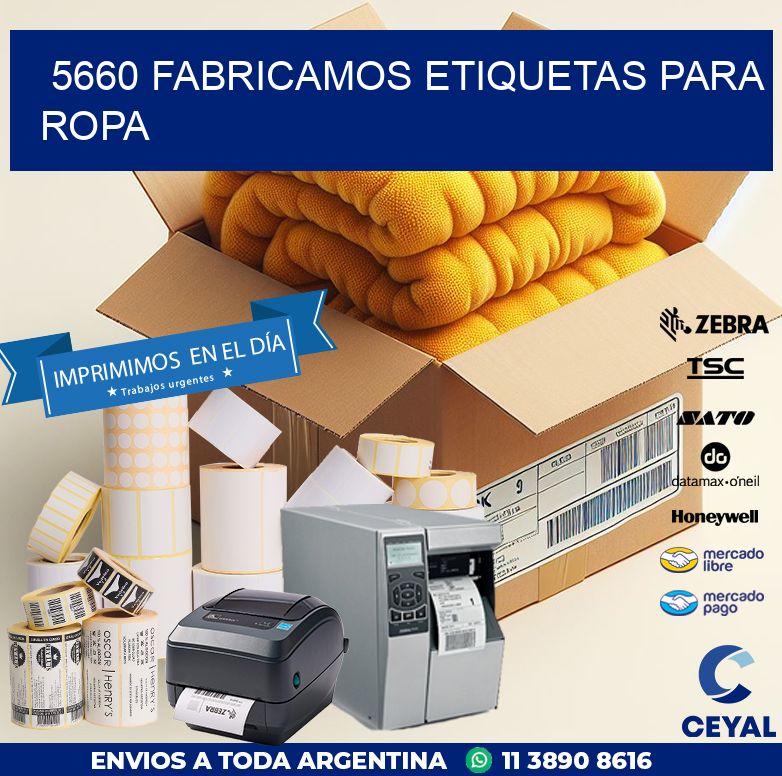 5660 FABRICAMOS ETIQUETAS PARA ROPA