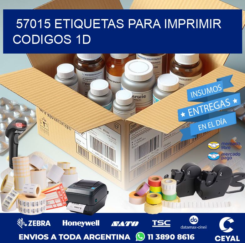 57015 ETIQUETAS PARA IMPRIMIR CODIGOS 1D