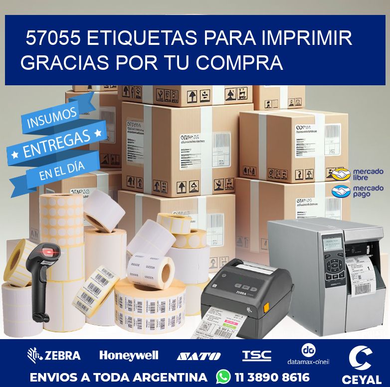 57055 ETIQUETAS PARA IMPRIMIR GRACIAS POR TU COMPRA