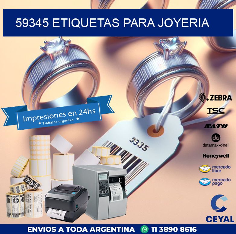 59345 ETIQUETAS PARA JOYERIA