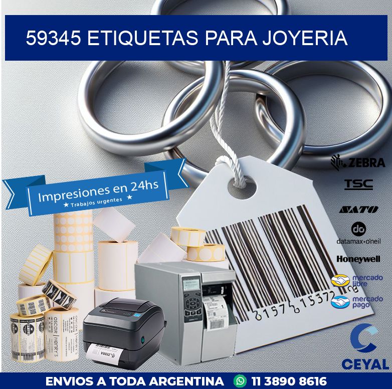 59345 ETIQUETAS PARA JOYERIA