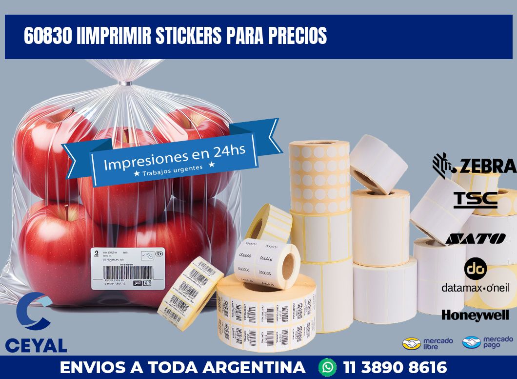 60830 IIMPRIMIR STICKERS PARA PRECIOS