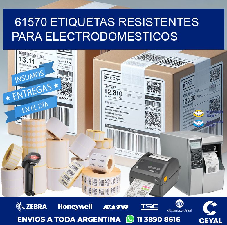 61570 ETIQUETAS RESISTENTES PARA ELECTRODOMESTICOS