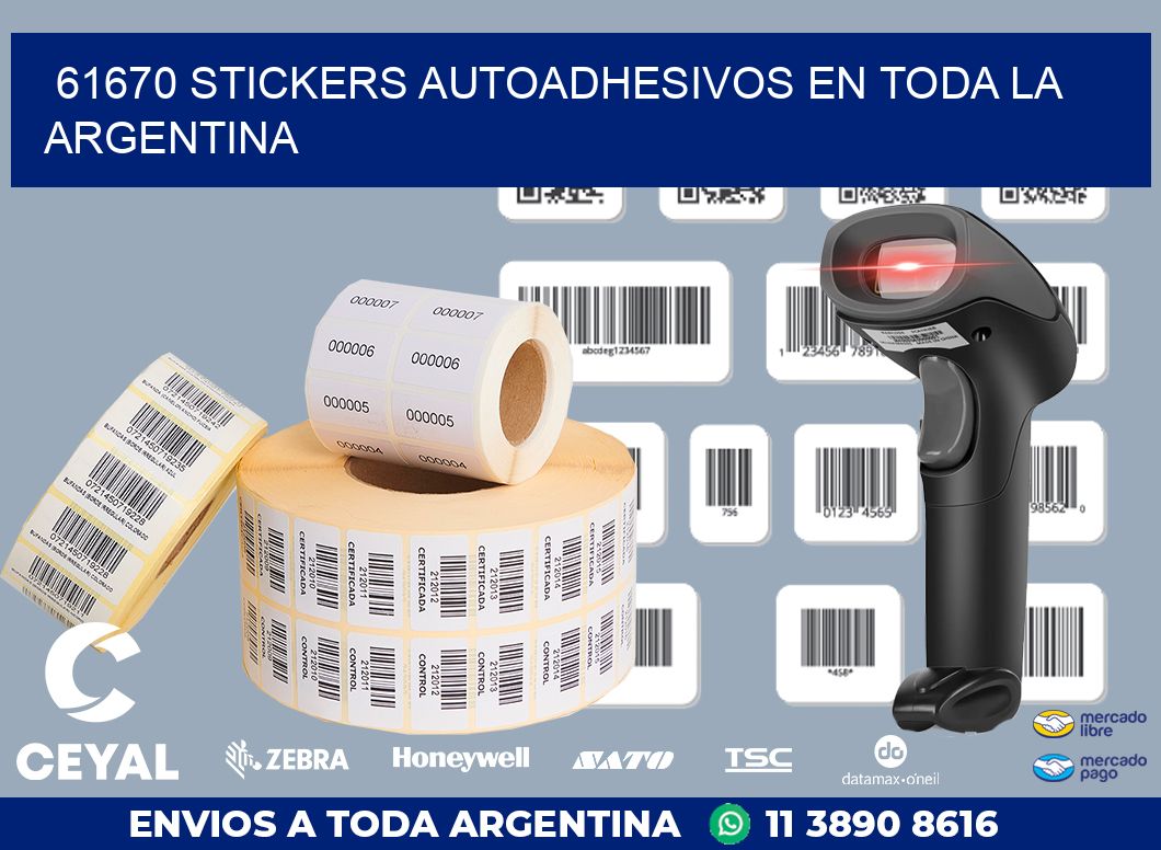 61670 STICKERS AUTOADHESIVOS EN TODA LA ARGENTINA